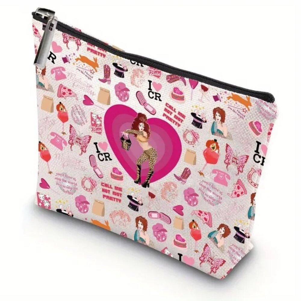 Midwest Princess Pink Pony Club Linen Cosmetic Bag NWOT